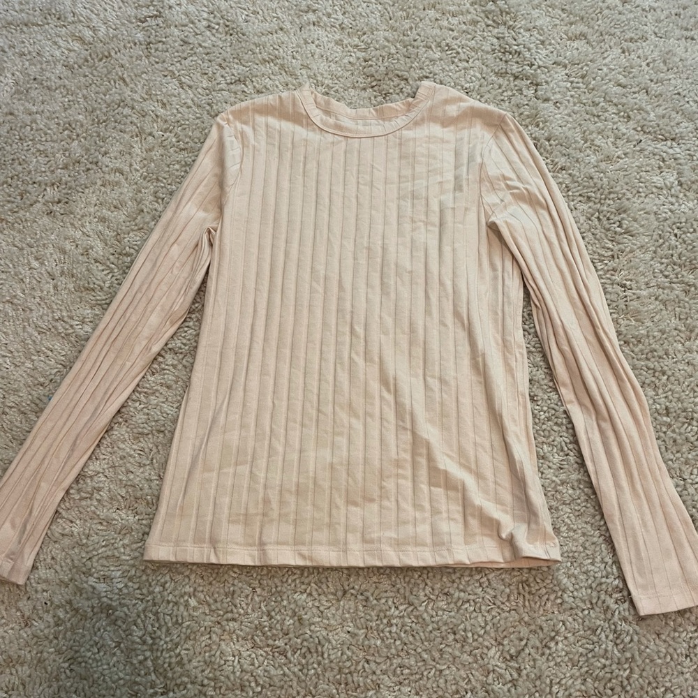 Cream women’s long sleeve shirt